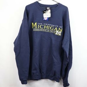 Vintage New Starter Michigan Wolverines Sweater L